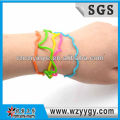 New colorful silicone bracelets for kids, cheap silicone wrap bracelet